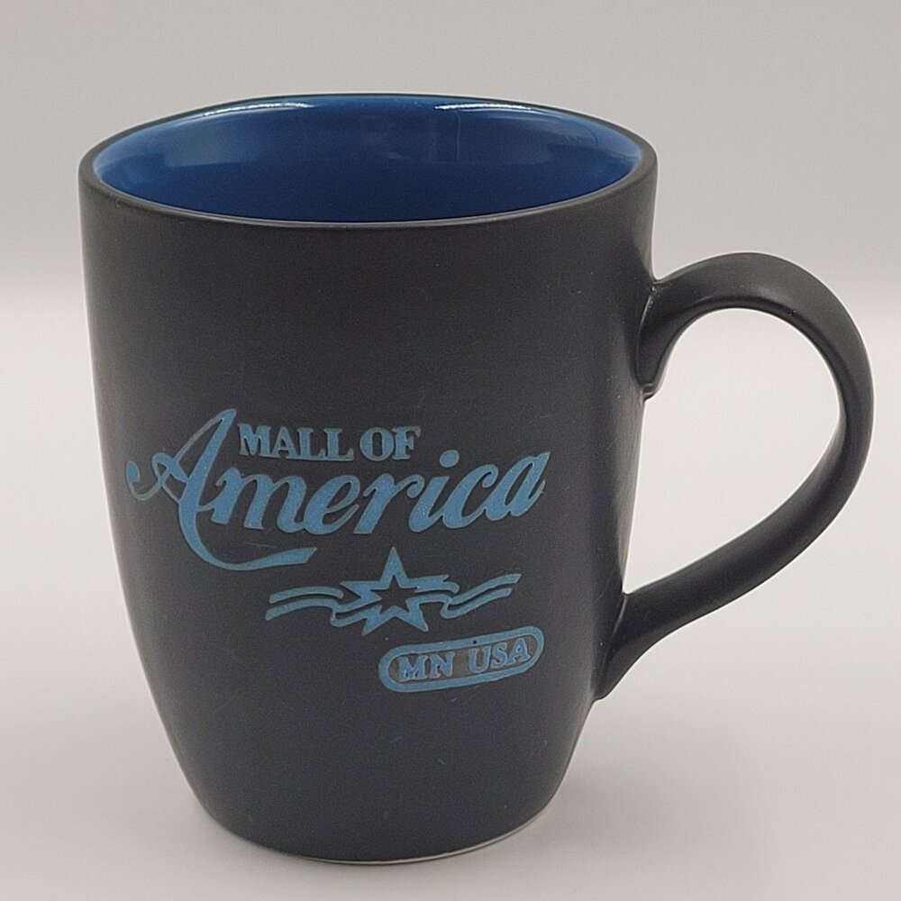 Vintage Mall of America Souvenir Mug | Black & Blue | MN USA Collectible